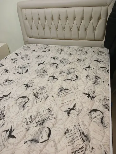 Cama Box Casal/Cabeceira e Colchão 