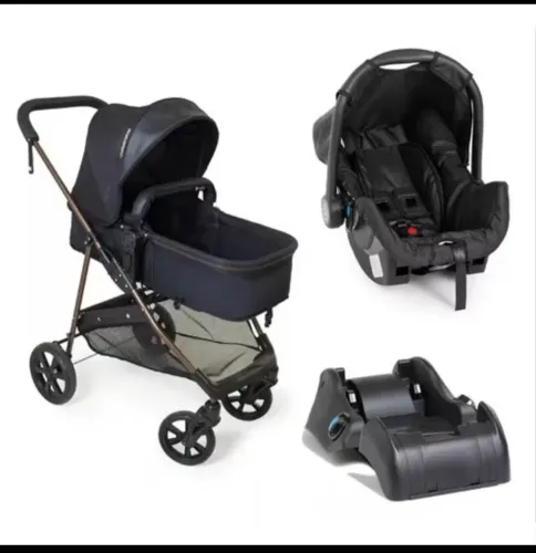 kIT Carrinho De Bebê Napoli + Bebê Conforto E Base para Carro Galzerano Oferta