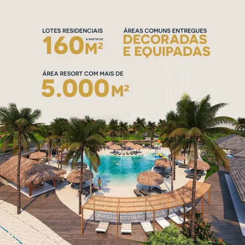 Oportunidade Única. Lote no Resort Beach Life. Aceita-se troca em carro.