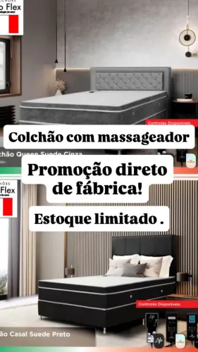 Colchão com Massageador - Durma como um rei! (Novo) GANHE 2 TRAVESSEIROS DE BRINDE?