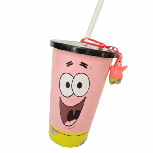 Copo e Chaveiro Patrick Bob Esponja, Oficial Viacom (novo raro)