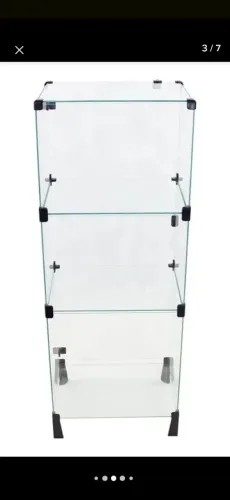 Estante de Vidro Modulado Temperado c Porta tamanho 100x40x30 cm NOVA