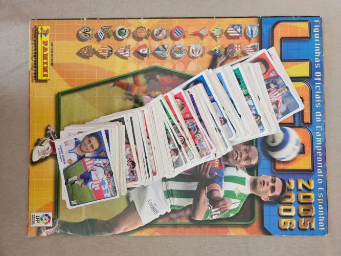 Álbum de Figurinhas la liga espanhol 2005/2006 Completo (figurinhas soltas para colar)
