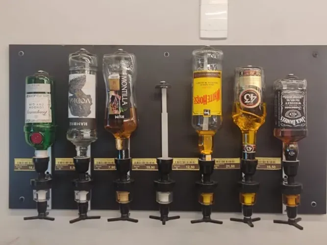 Painel para Drinks com 7 dosadores 
