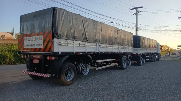 RODOTREM FACCHINI GRANELEIRA 9 EIXOS 2019 / 2020 BRANCO COM DOLLY