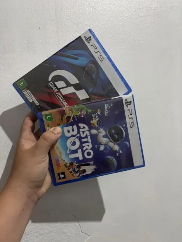 2 Jogos Originais de Ps5 Midia Fisica Lacrados Astrobot e Gran turismo 