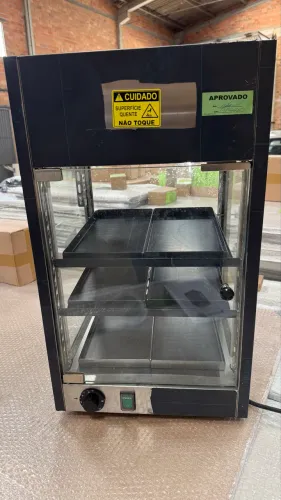 Vitrine expositora aquecida de sobrepor