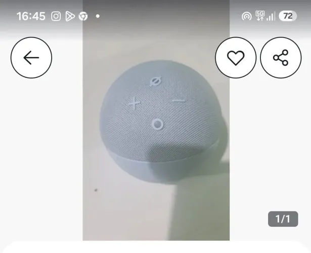 Amazon echo dot 4 geração speaker com relógio e alexa b085 gxdtrx azul