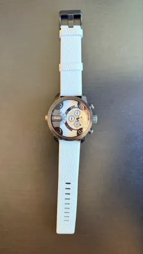 Relógio Olum Masculino Branco e Grafite