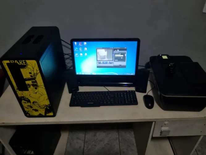 KIT PC ANTIGO IMPRESSORA & WEBCAM