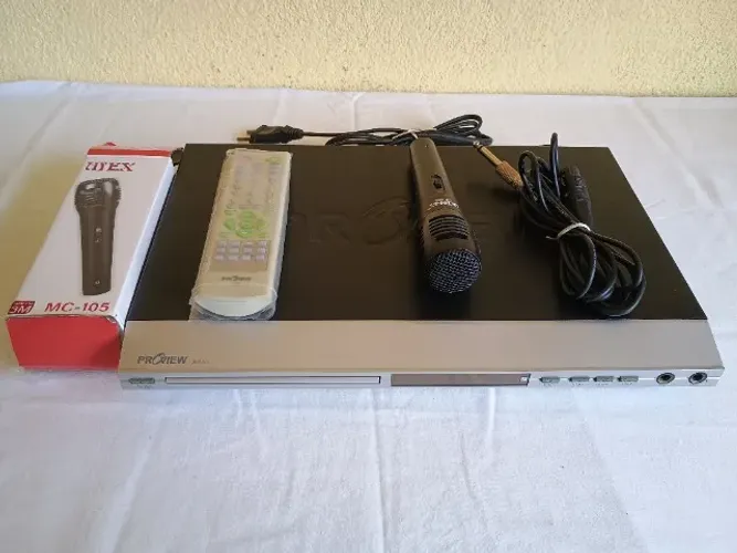 DVD Proview DVP801 com função Karaoke + Brinde