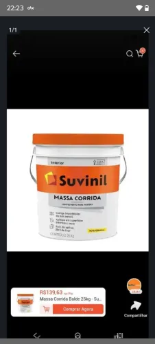Massa Suvinil INTERNA 25 KG