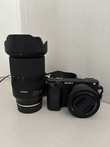 Sony A6400 + Lente Tamron 17-70mm f/2.8 Di III-A VC RXD + lente kit 16-50mm