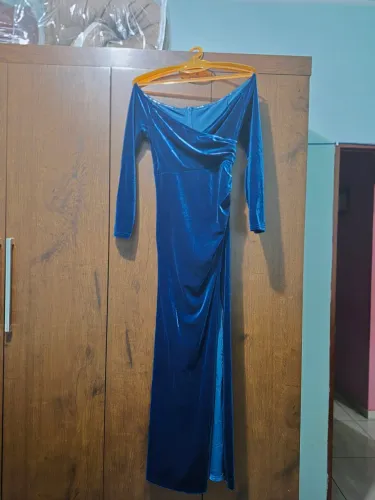 Vestido de Formatura de Veludo