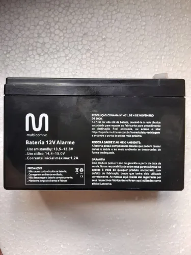 Bateria 12V Alarme 7ah - Nova na caixa