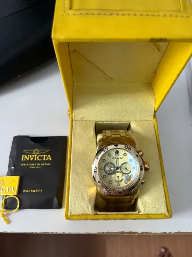 Relógio Invicta Dourado Impecável