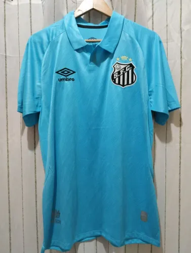 Camisa Santos F.C. - Terceiro Uniforme 24/25 (Azul/Neymar) - Tam. G<br>R$ 120,00