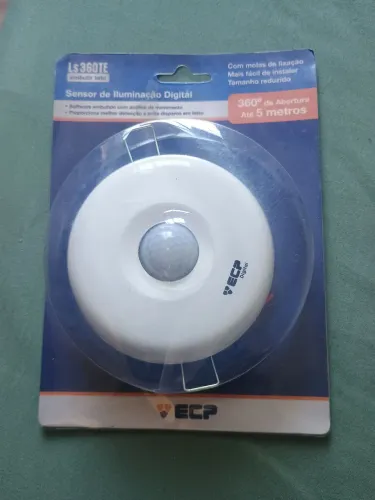 Lote com 35 unidades de sensor de iluminaç?o digital de embutir para teto.
