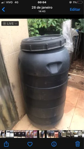 Tambor 240 litros uso geral