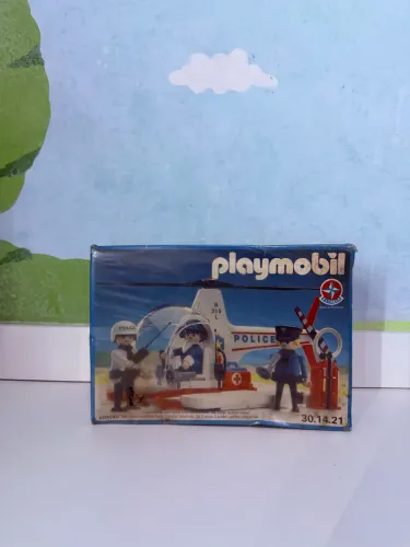 Playmobil Helicóptero Polícia Police Polize Estrela Anos 90 LACRADO Ñ TROL GEOBRA