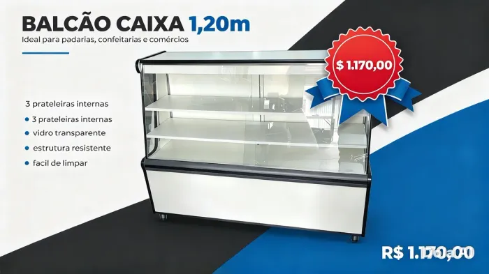 Balcão caixa 1.20 MT