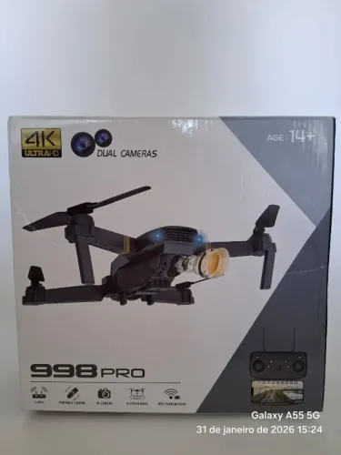 Drone 998 Pro 4K - R$ 115 | Ótima Oportunidade