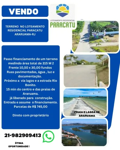 Terreno em Araruama 300M²