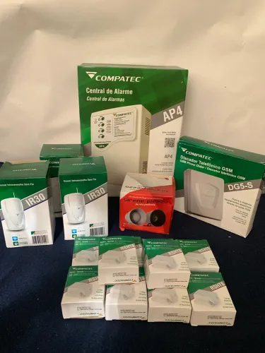 Central de alarme, kit completo