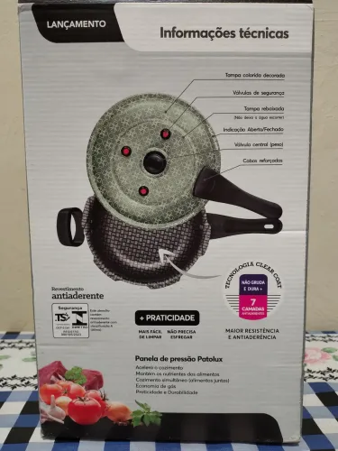 Panela de Pressão PATOLUX 5 Litros Antiaderente