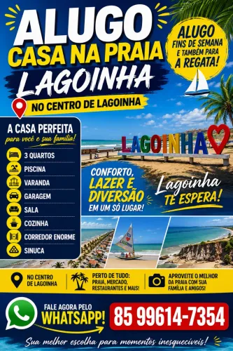 CASA PARA ALUGAR EM LAGOINHA 