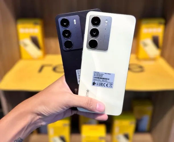 Realme c75 4G NFC 256+08 Dourado Entregamos Grátis Garantia 
