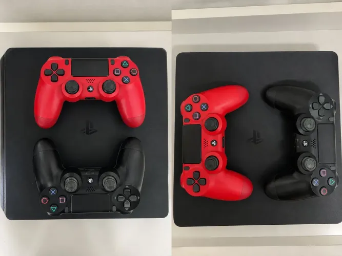 Ps4 Slim com 2 controles