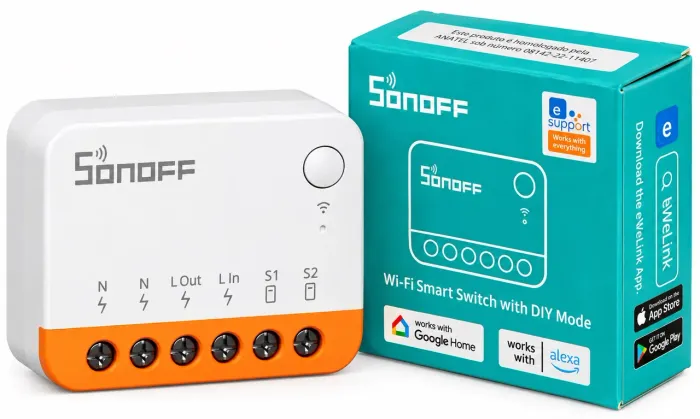 Sonoff MINIR2 Interruptor Inteligente Wi-Fi 10A