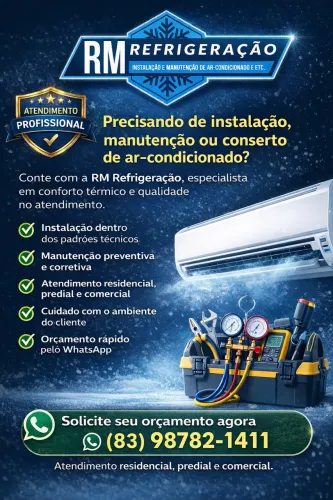 Instalação e manutenção de ar condicionado 