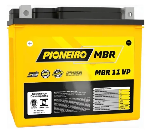 Bateria Pioneiro MBR 11VP