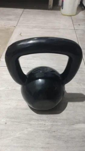 Kettlebell 14kg emborrachado - Peso Russo para Treino Funcional, CrossFit e Musculação