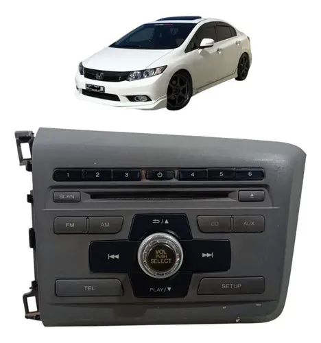 Radio Som Automotivo Cd Player Honda New Civic G9 2012 2016