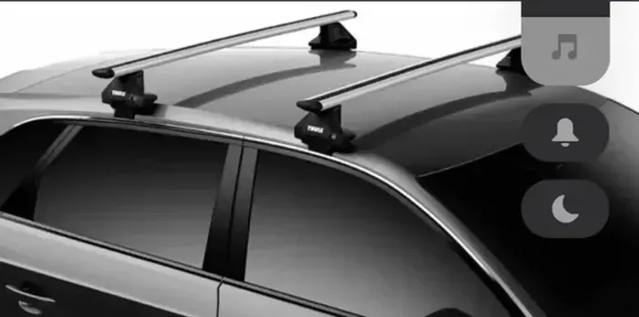 Rack de teto Thule Evo Wingbar prata