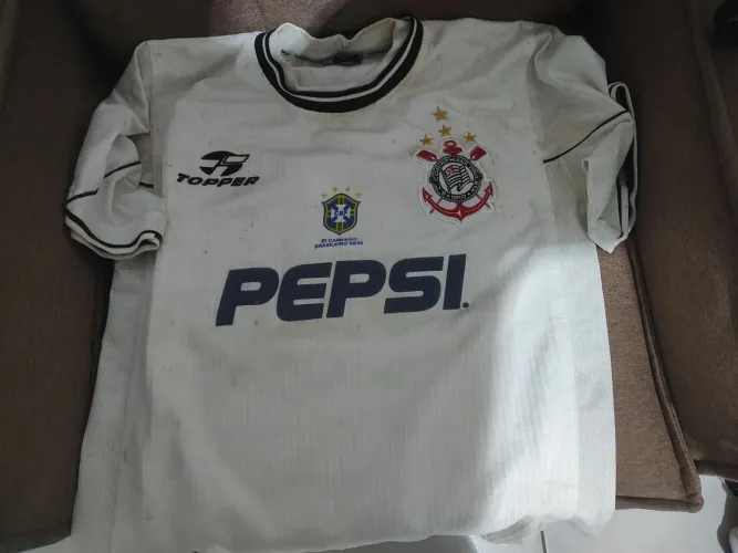 Camisa do Corinthians original de colecionador tamanho G precisando de reforma