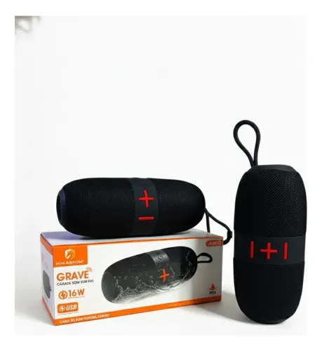 Caixa De Som H'maston Am10 16w Grave Potente 2 Auto Falantes