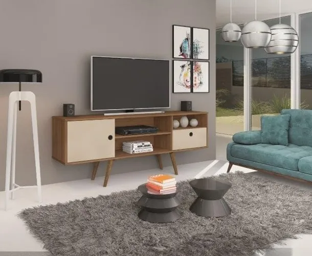 Rack Gales pés retrô para TV até 65'' oferta = Entrega é grátis!