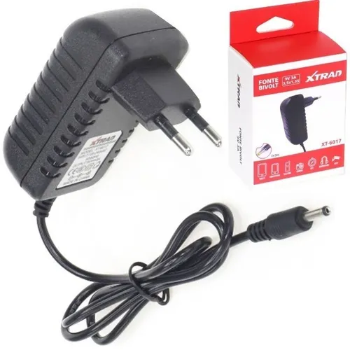 Fonte Carregador 12v 3a Pino P4 5,5 X 2,5mm Bivolt Xt-6012 - Xtrad