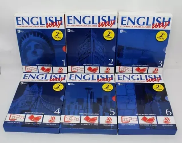 Curso Inglês Abril 24 volumes
