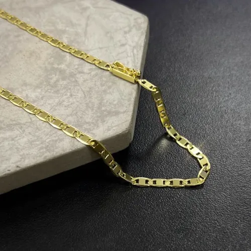 Corrente piastrine | folhado a Ouro