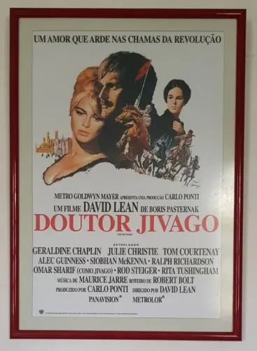 Quadro Poster Doutor Jivago 53,5 X 38,5 Cm