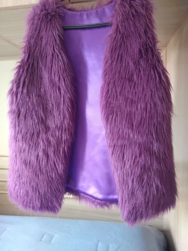 Colete Roxo em Pêlo