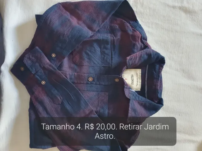 Camisa Flanela Palomino Tamanho 4