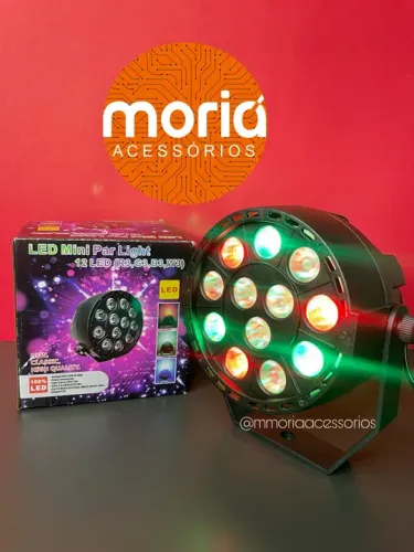 Mini Canhão de 12 Leds RGB (R3, G3, B3, W3)