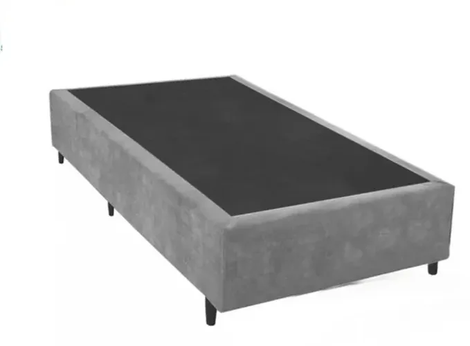 Base Box Solteiro Suede 40x88x188