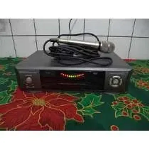 Videokê Bingo VMP 7000 Com 4290 Músicas semi Novo Companha 2 Microfones 2000